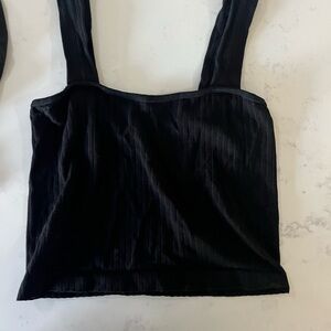 Aqua Size small black tank top